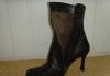 Превью Сапоги зимнии кожаные на цигейке с каблуком Москва - 1