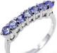 Кольцо натуральные танзаниты. Серебро превью 1067434.