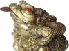 Бронзовая Трехлапая жаба 10х9х7 см превью 1095346.