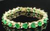 Роскошный браслет с изумрудами и топазами превью 1099408.