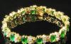 Роскошный браслет с изумрудами и топазами превью 1099611.